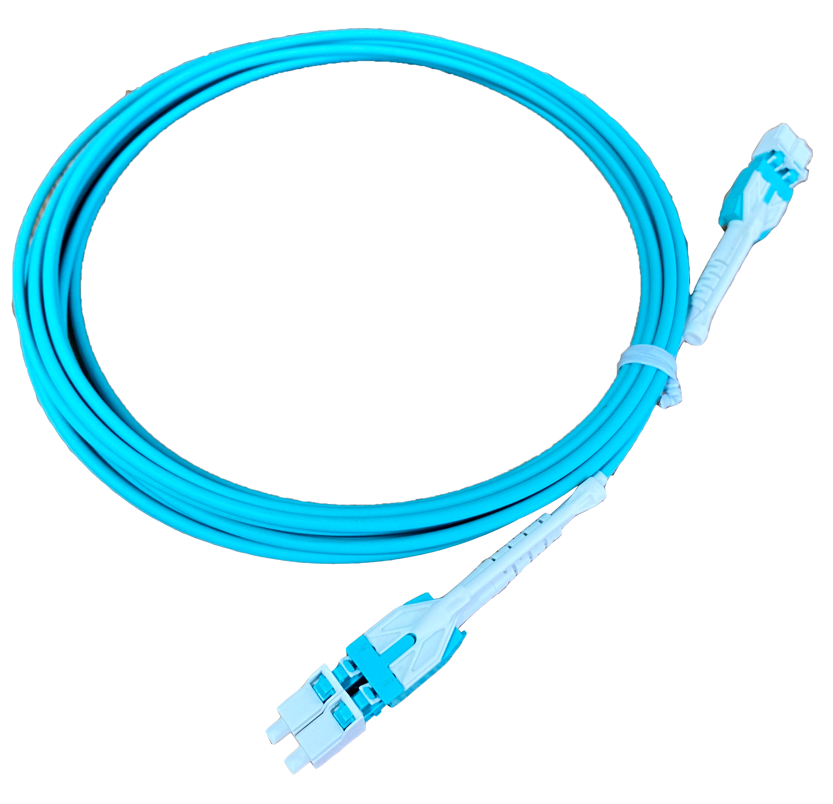 OM3 Duplex LC with 45° bending boot